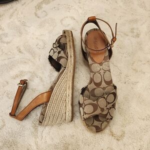 Coach Wedge Platform Sandals